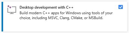 Desktop development with C++ Package